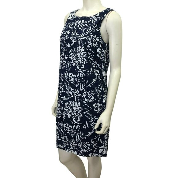 CROWN IVY EYELET FLORAL PRINT‎ COTTON SHEATH DRESS  SIZE 10 - Picture 4 of 6